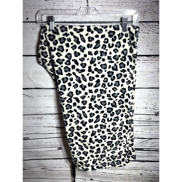 Leopard Print Fleece Pajama Pants With Drawstring Waist (NWOT) - Picture 4 of 7
